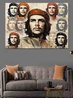 Che Guevara Ve Küba Devrimi Kanvas Tablo