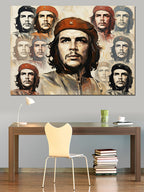 Che Guevara Ve Küba Devrimi Kanvas Tablo