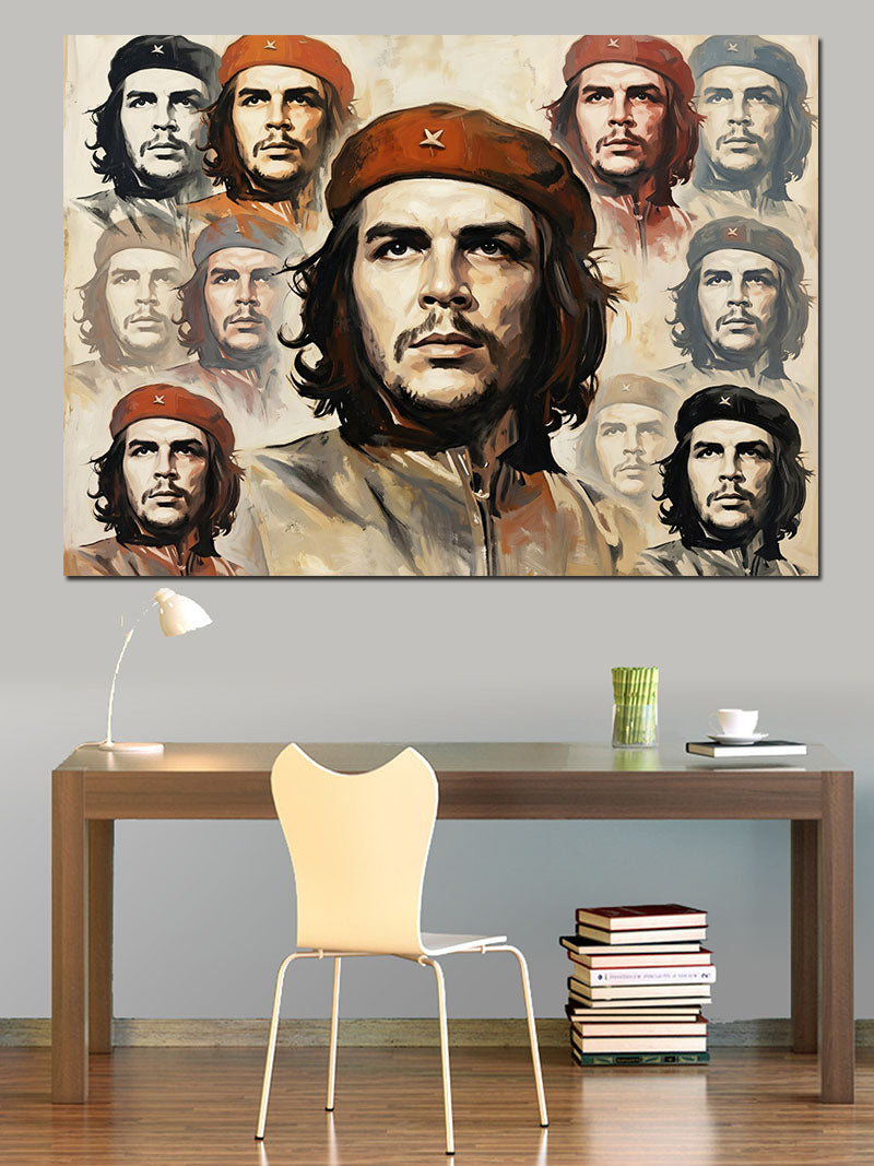 Che Guevara Ve Küba Devrimi Kanvas Tablo