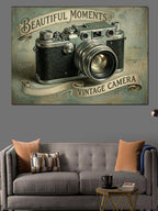 Beautiful Moments Vintage Fotoğraf Makinesi Kanvas Tablo