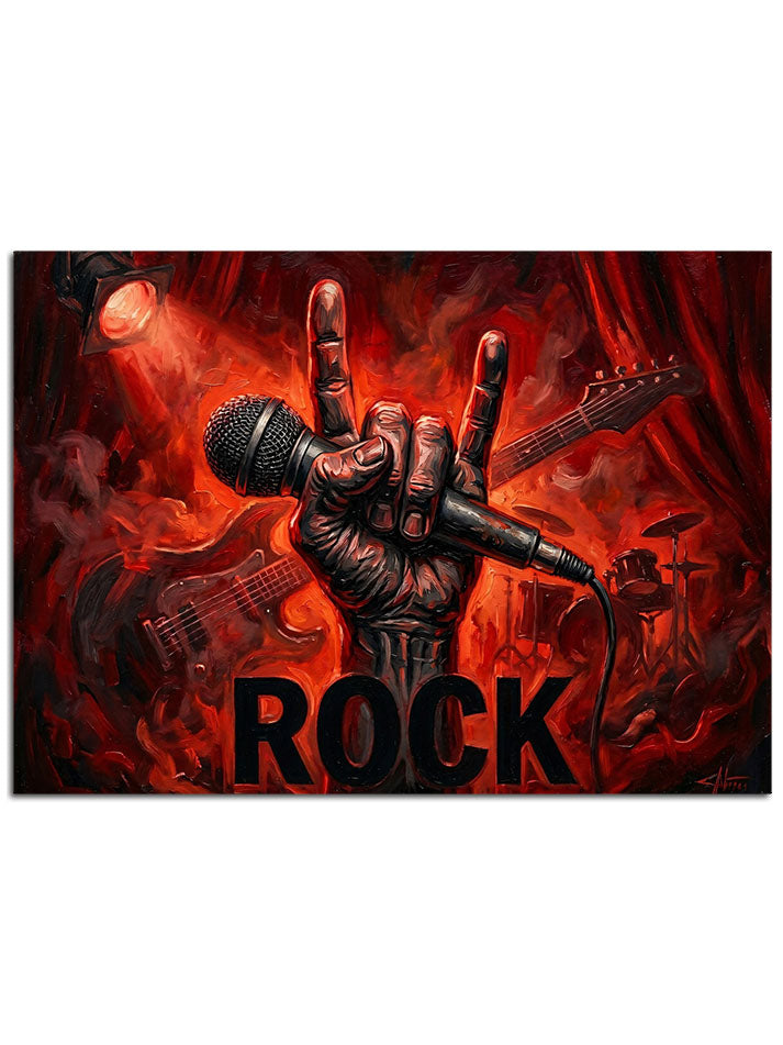 Alevli fonda rock müzik selamı.