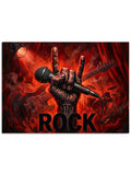 Alevli fonda rock müzik selamı.
