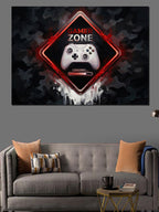 Game Zone Neon Işıklı Pano Kanvas Tablo