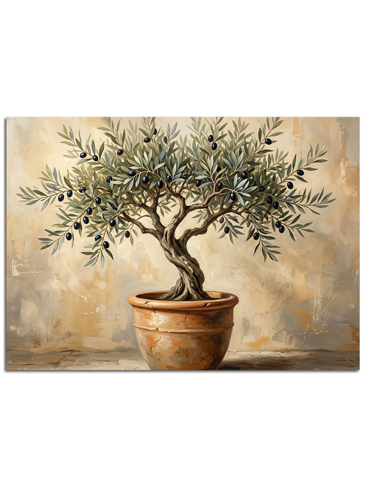 Modern mekanlar için zeytin ağacı.