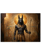 Antik Mısır tanrısı Anubis illüstrasyonu.
