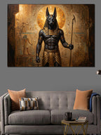 Mistik Mısır Tanrısı Anubis Tablosu Kanvas Tablo