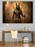 Mistik Mısır Tanrısı Anubis Tablosu Kanvas Tablo